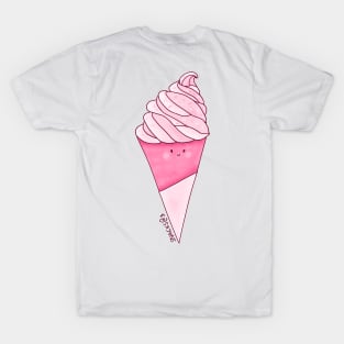 Soft cream in PINK T-Shirt